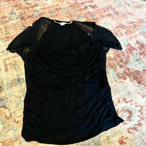 Diane von Furstenburg drapey silk top